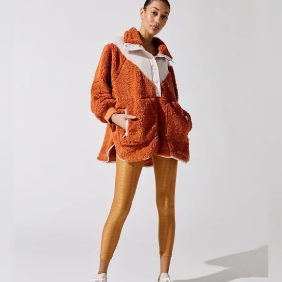 Free People “Fall to Rise” Fleece Quarter Zip - Picture 2 of 5